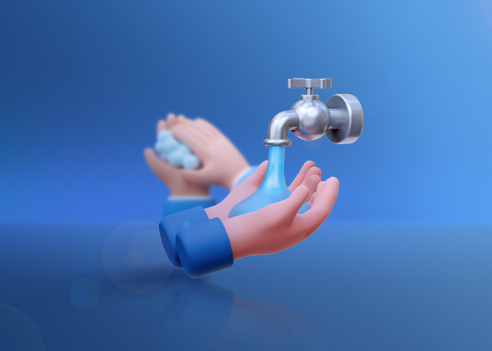 The entry of germs into the human body is prohibited!